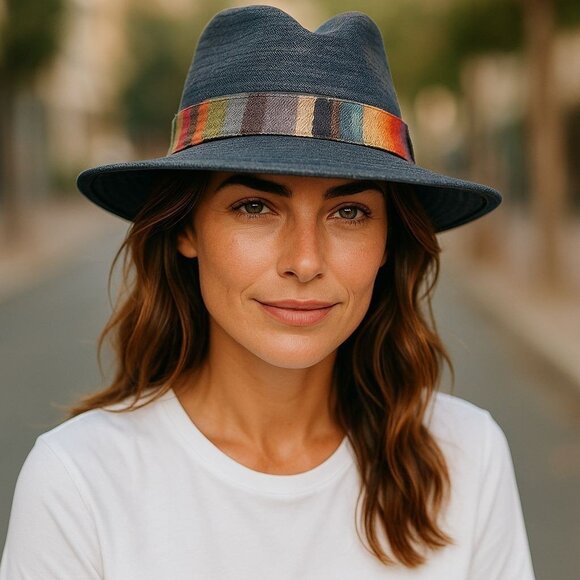 Oleg Cassini Design Vintage Fedora Bucket Hat Casual Unisex 7-1/8 main image 5